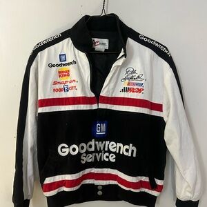 Chase Authentics Black and White Racing Jacket
